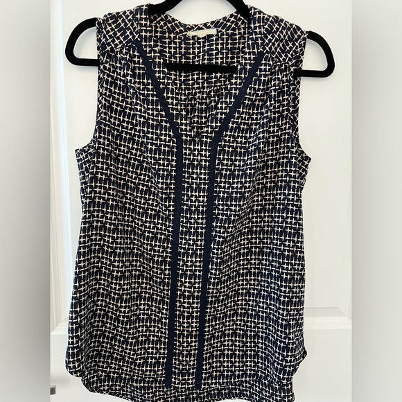 Pleione navy blouse sleeveless xs - Picture 1 of 4
